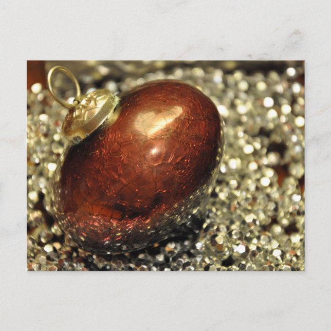 Carte Postale Ornement en cuivre et argent, arbre de Noël, Vacan (Devant)