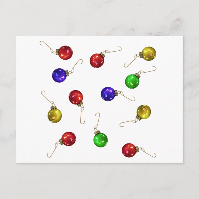 Carte Postale Ornements de balle (Devant)