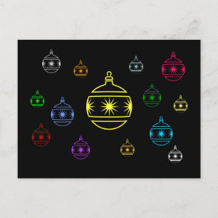 carte postale - Ornements de vacances