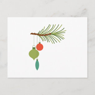 Carte Postale Ornements Sur Branche