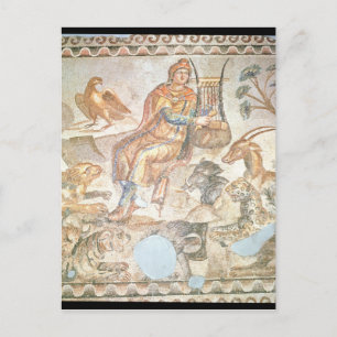 Carte Postale Orphée jouant aux animaux, mosaïque romaine