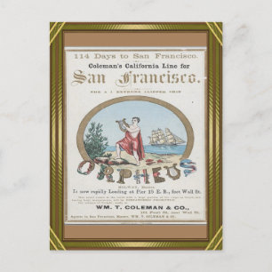 Carte Postale Orpheus Clipper