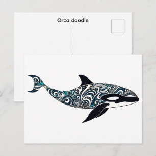 Carte Postale Orque gribouillage Petit
