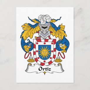 Carte Postale Ortiz Family Crest