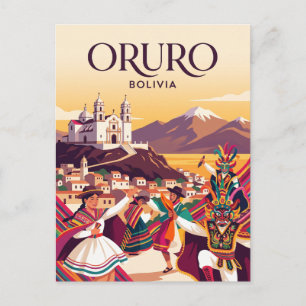 Carte Postale Oruro, Bolivie