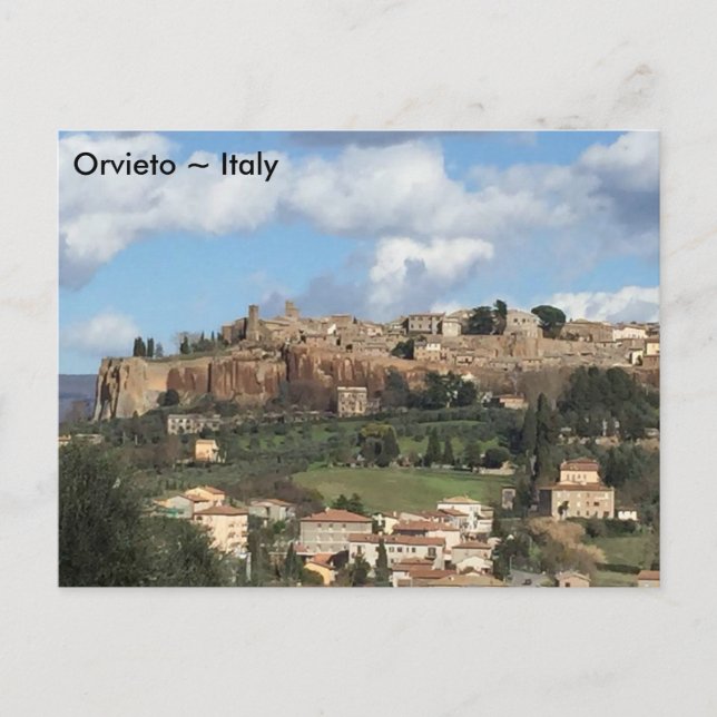 Carte Postale Orvieto, Italie (Devant)