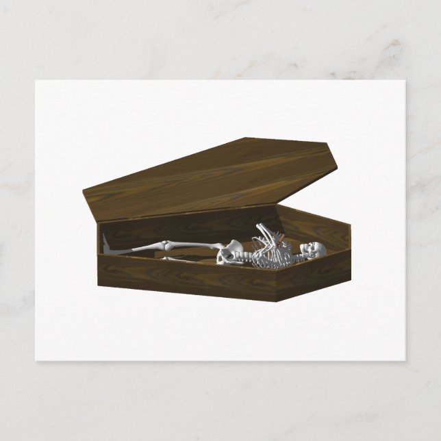 Carte Postale Os dans un café : Halloween: (Devant)