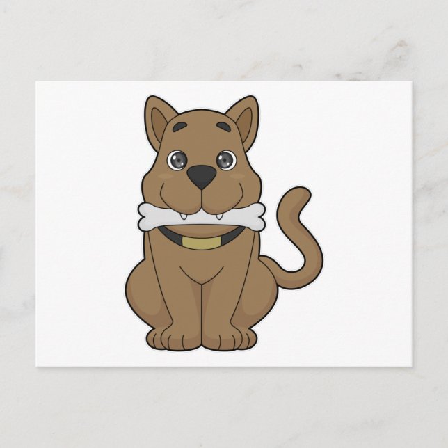 Carte Postale Os de chien (Devant)
