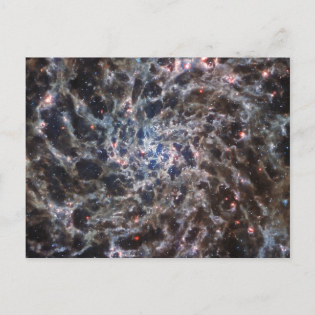 Carte Postale Os de Galaxy IC5332 de JWST (Devant)