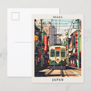 Carte Postale Osaka Japon Elegant Vintage voyage Art