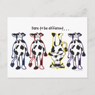 Carte Postale Oser être des vaches différentes