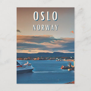 Carte Postale Oslo, la ville de la culture scandinave