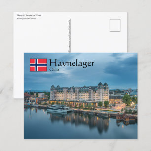 Carte Postale Oslo Norvège