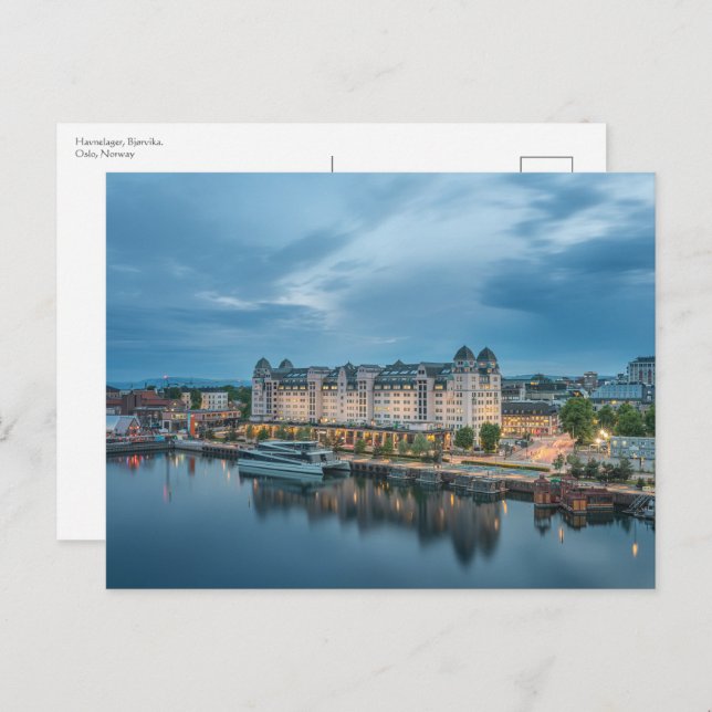 Carte Postale Oslo Norvège (Devant / Derrière)