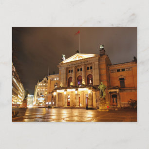 Carte Postale Oslo, Norvège la nuit