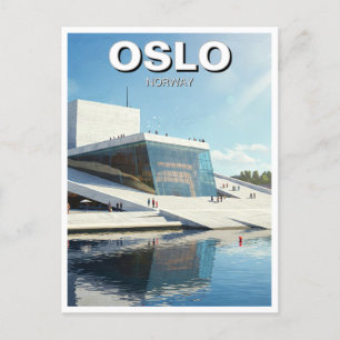 Carte Postale Oslo Norvège Travel
