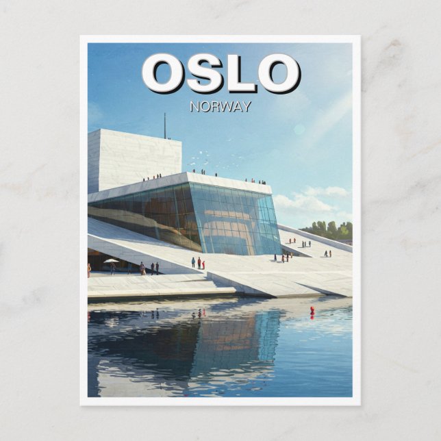 Carte Postale Oslo Norvège Travel (Devant)