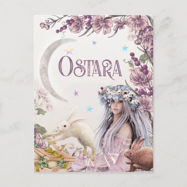 Carte postale Ostara Pagan Imaginaire Art (Devant)