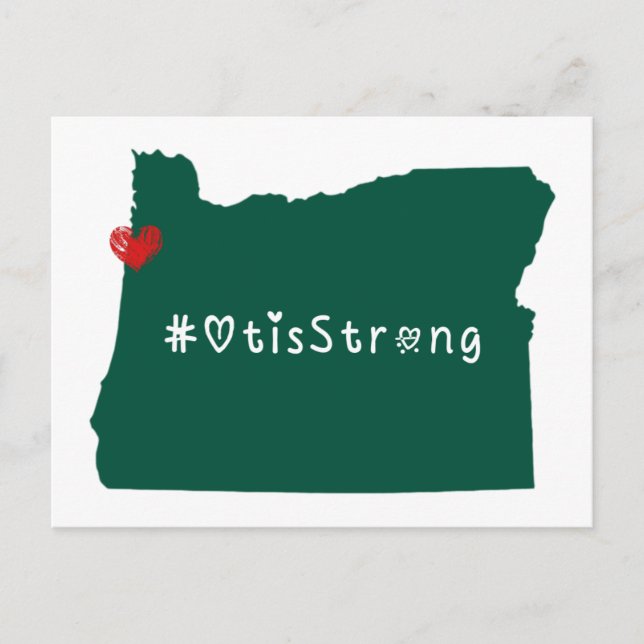 Carte Postale Otis Strong Heart Green (Devant)