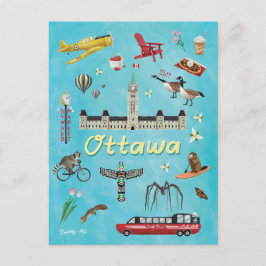 Carte Postale Ottawa Canada Summer Greetings