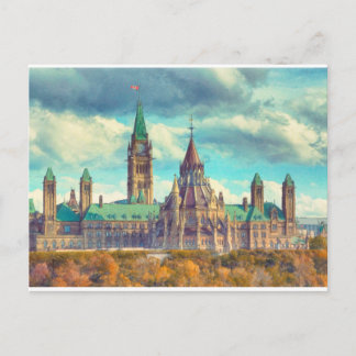 Carte Postale Ottawa Parlement Hill Ontario Canada Art