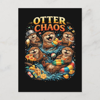 Carte Postale Otter Chaos