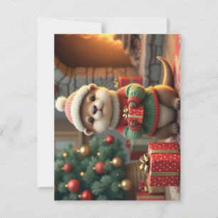Carte Postale Otter de Noël
