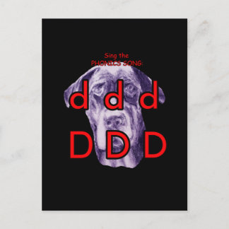 carte postale ou carte flashcard