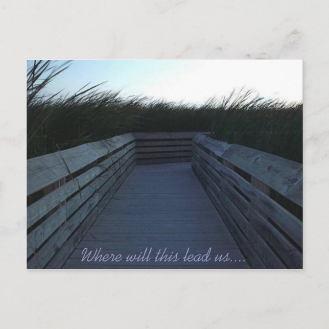 Carte Postale Où cela nous mènera-t-il... (Devant)