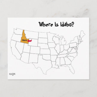 Carte Postale Où Est Idaho ?