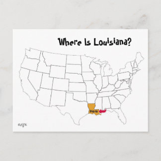 Carte Postale Où Est La Louisiane ?