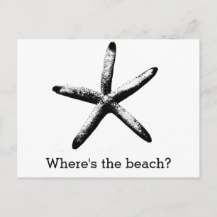Carte Postale Où est la plage ?