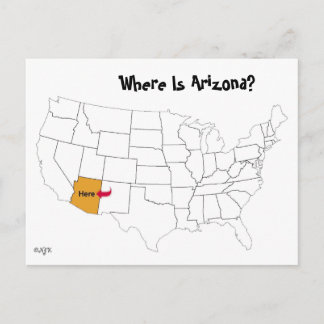 Carte Postale Où Est L'Arizona ?