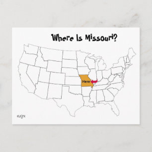 Carte Postale Où Est Le Missouri ?