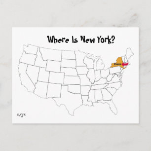 Carte Postale Où Est New York ?