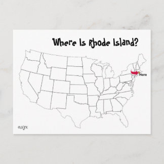 Carte Postale Où Est Rhode Island ?