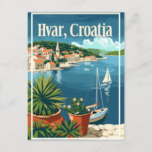 Carte Postale Où la Croatie