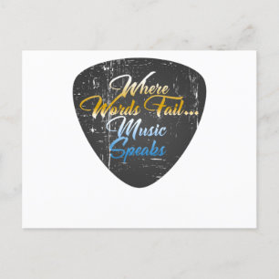 Carte Postale où les mots échouent... la musique parle