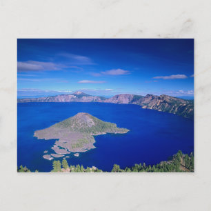 Carte Postale OU, parc national de Crater Lake, île de Wizard et