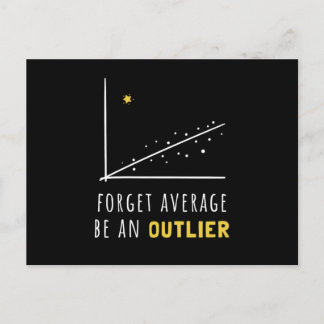 Carte Postale Oubliez La Moyenne Être Un Math Drôle Plus Ancien