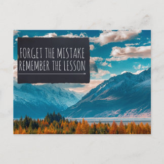 Carte Postale Oubliez les erreurs pour votre soldat de Bootcamp