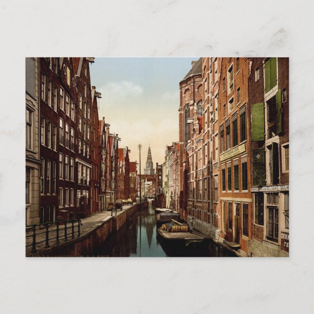 Carte Postale Oudezijds Kolk Amsterdam (Devant)