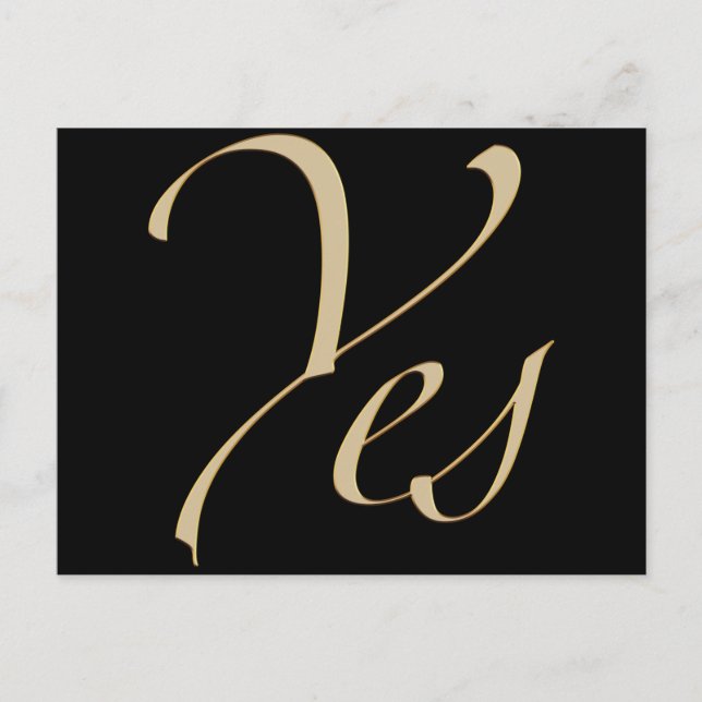 Carte Postale Oui (Devant)
