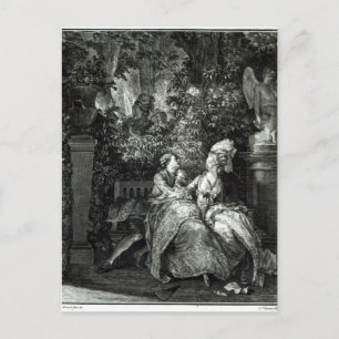 Carte Postale Oui ou Non ? 1781, gravée par N. Thomas