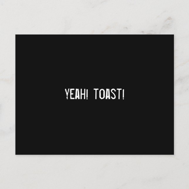 Carte Postale oui ! toast ! (Devant)