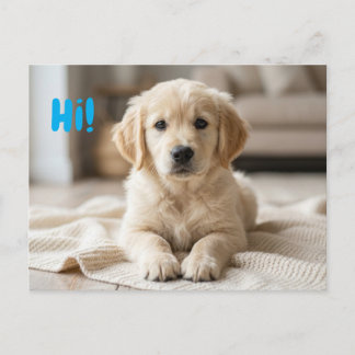 Carte Postale Our New Puppy Photo Announcement 