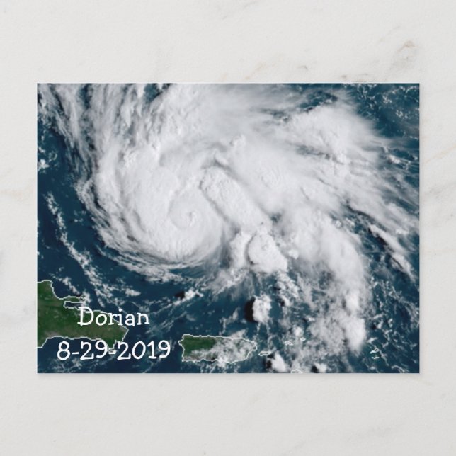 Carte Postale Ouragan Dorian 8-29-2019 (Devant)