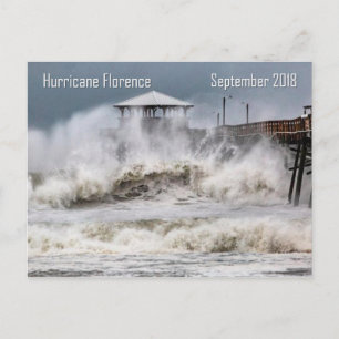 Carte Postale Ouragan Florence, Caroline du Nord