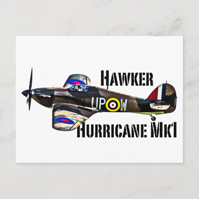 Carte Postale Ouragan Hawker Mk1 (Devant)