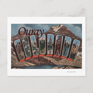 Carte Postale Ouray, ColoradoScènes de grandes lettres Ouray, CO